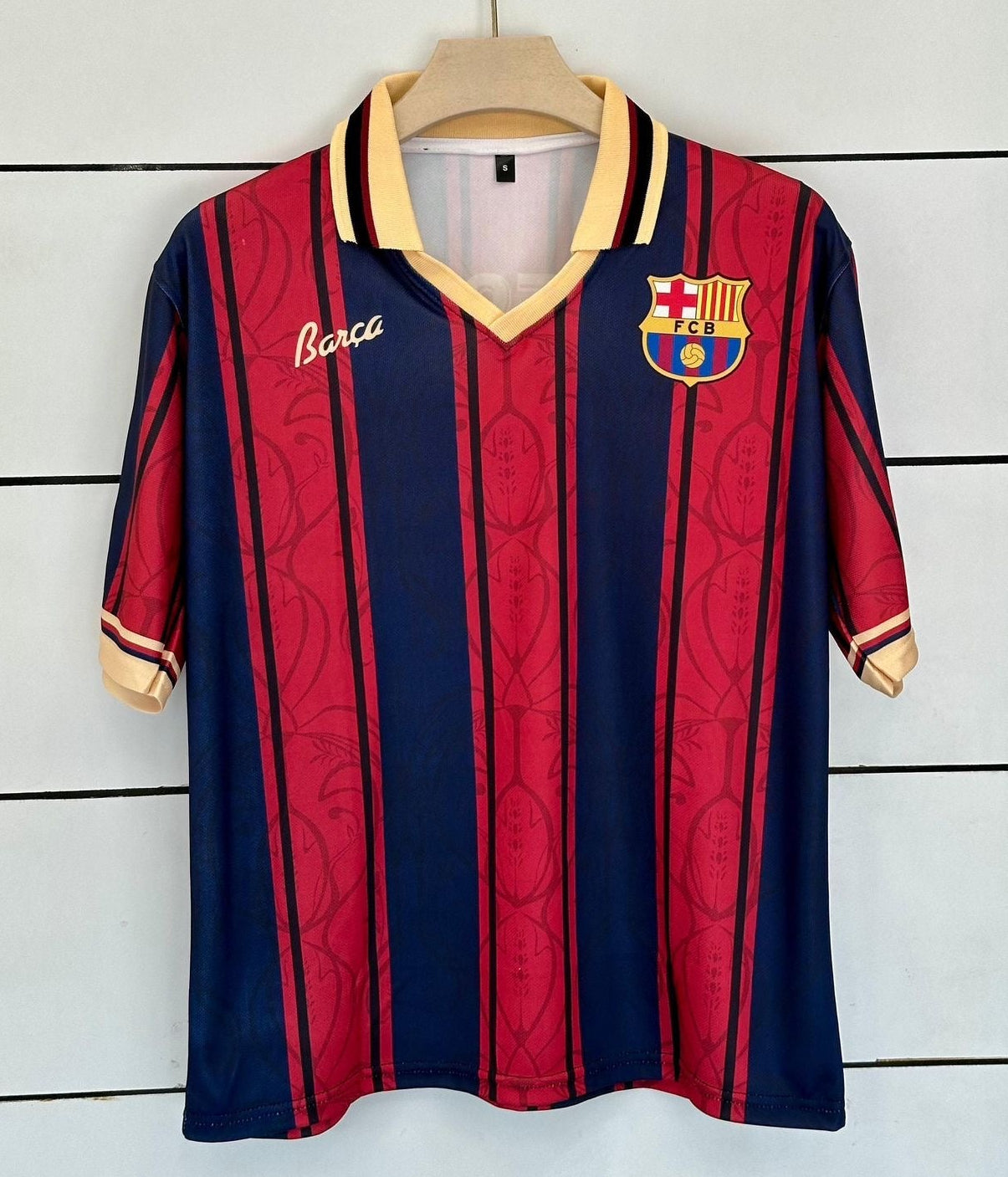 barcelona gear FC Barcelona 125th Anniversary Kit -Collar Five Sleeve-Messi-AM Retro Store – Classic Retro Jerseys, Vintage Football Collection