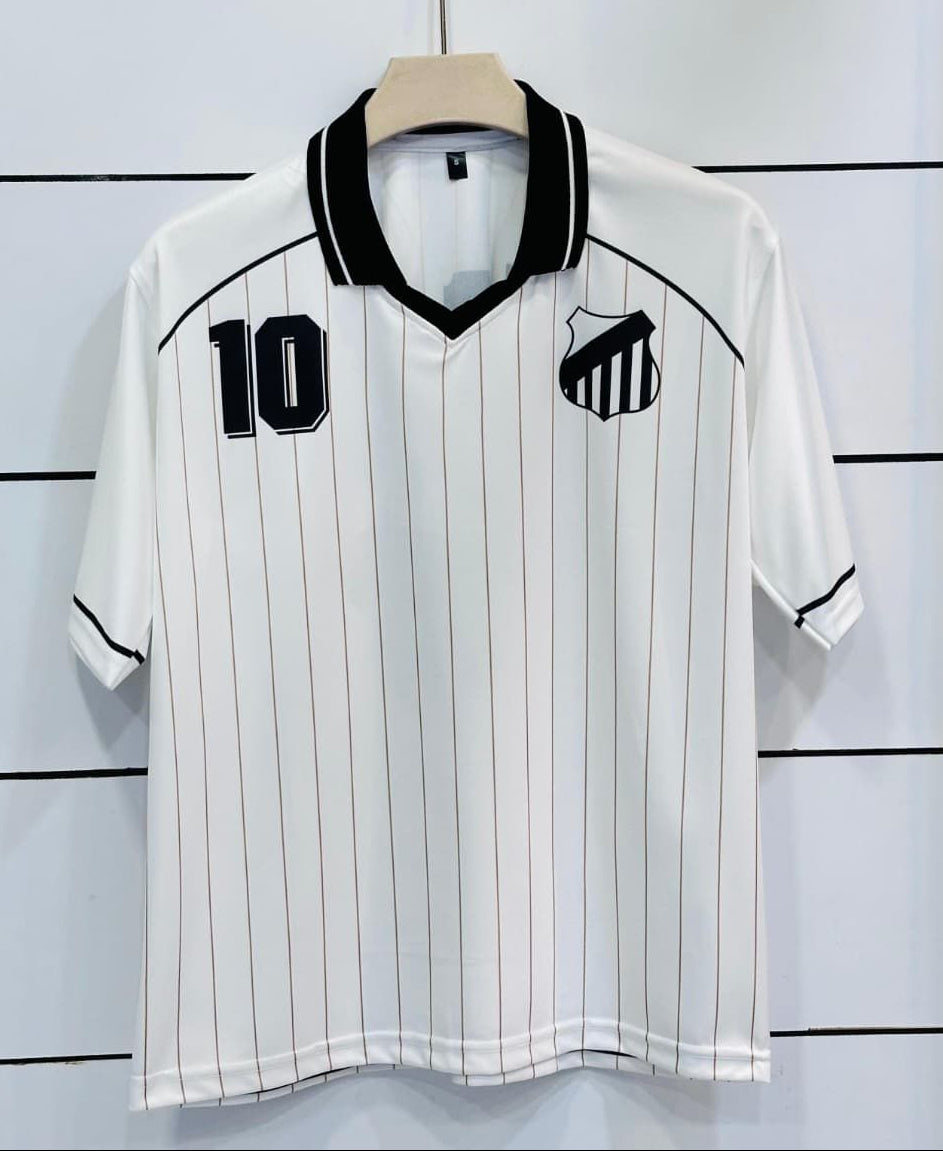 Santos FC Vintage-Collar Five Sleeve-AM Retro Store
