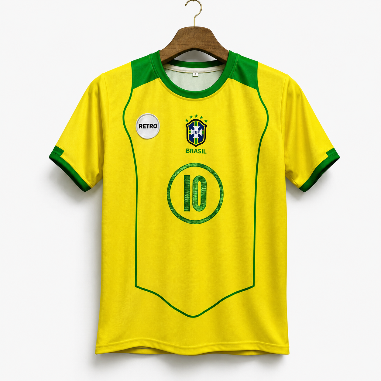 Brazil 2004 Home-RONALDINHO 10-AM Retro Store