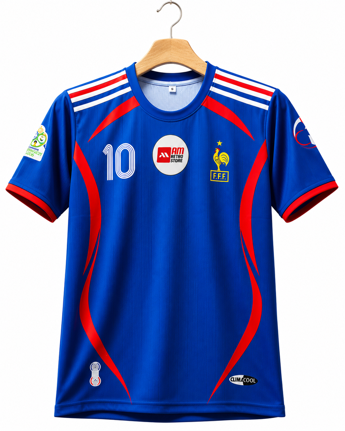 France 2006 Home-ZIDANE 10-Sublimation-AM Retro Store