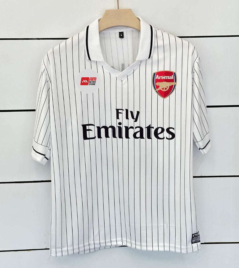 Arsenal 2009/10 Third-ARSHAVIN- Retro Collar Five Sleeve-AM Retro