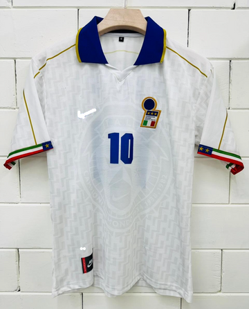 Italy Vintage 1994/95 Away-ROBBERTO BAGGIO 10-Collar Five Sleeve -Embroidery-AM Retro Store
