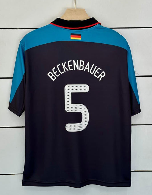Germany 1996 Away-Beckenbauer-Retro-Collar five Sleeve