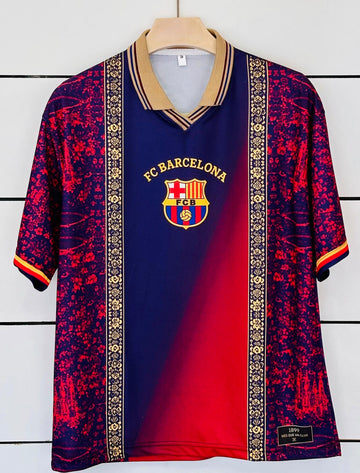 Barcelona Special Edition-A INIESTA-Collar Five Sleeve-AM Retro Store
