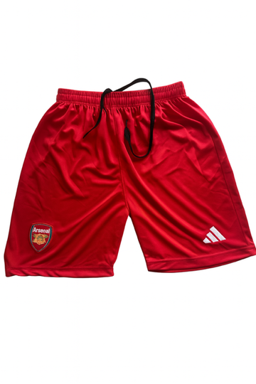 Dotknit Embroidery Shorts-Arsenal Red