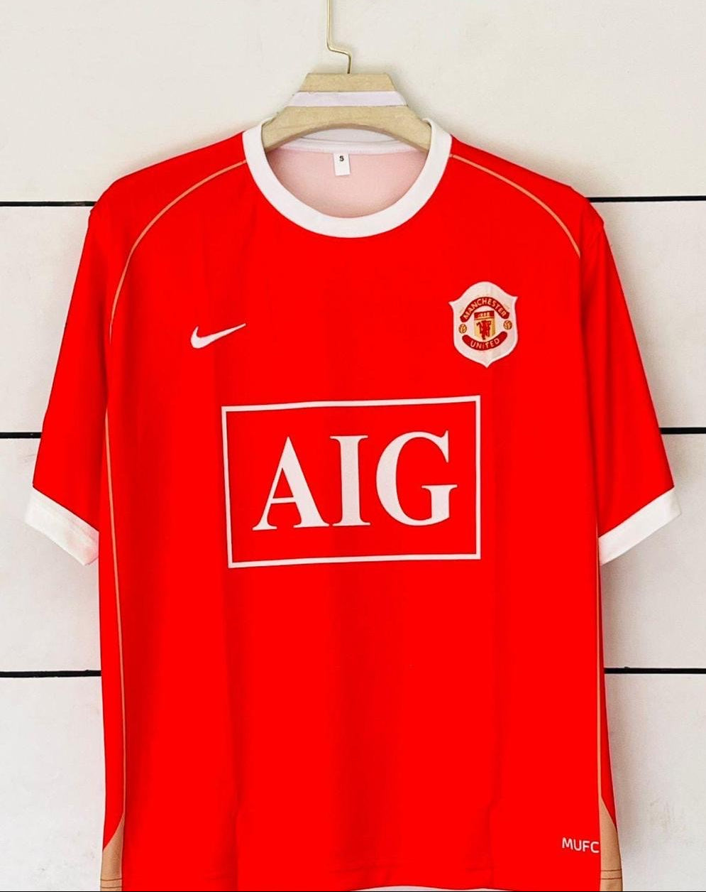 Manchester United 2006/07 Home kit-Ronaldo-Embroidery -Five Sleeve