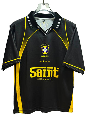 Brazil Saint Retro Jersey-NEYMAR 10-Collar Five Sleeve-AM Retro Store