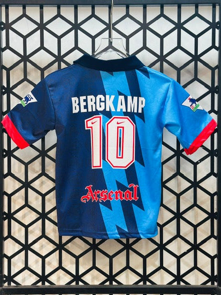 Kids/Boys Collar Five Sleeve Jersey-BERGKAMP-AM Retro Store