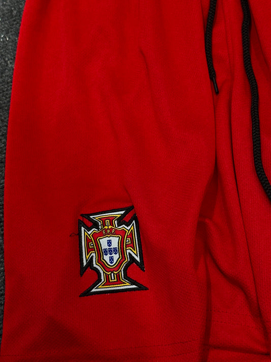 Dotknit Embroidery Shorts-Portugal -AM Retro Store