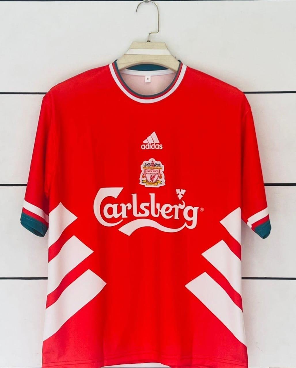 Liverpool 1993/95 Home Retro Kit-Fowler-Embroidery-Five Sleeve