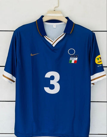 Italy 1996 Home Kit-Maldini-Retro- Collar five Sleeve