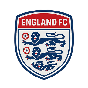 2025 England Nationality logo of football club in white background