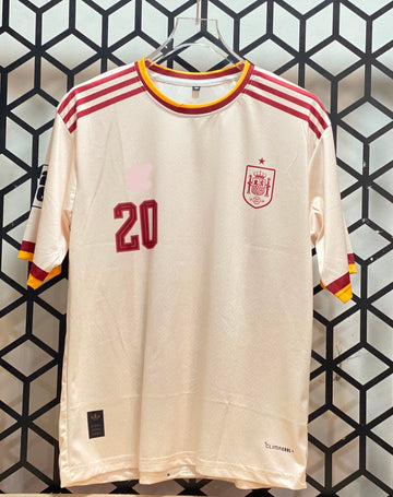 Spain 2026 World Cup Away -Five Sleeve-PEDRI 20-Sublimation-AM Retro Store