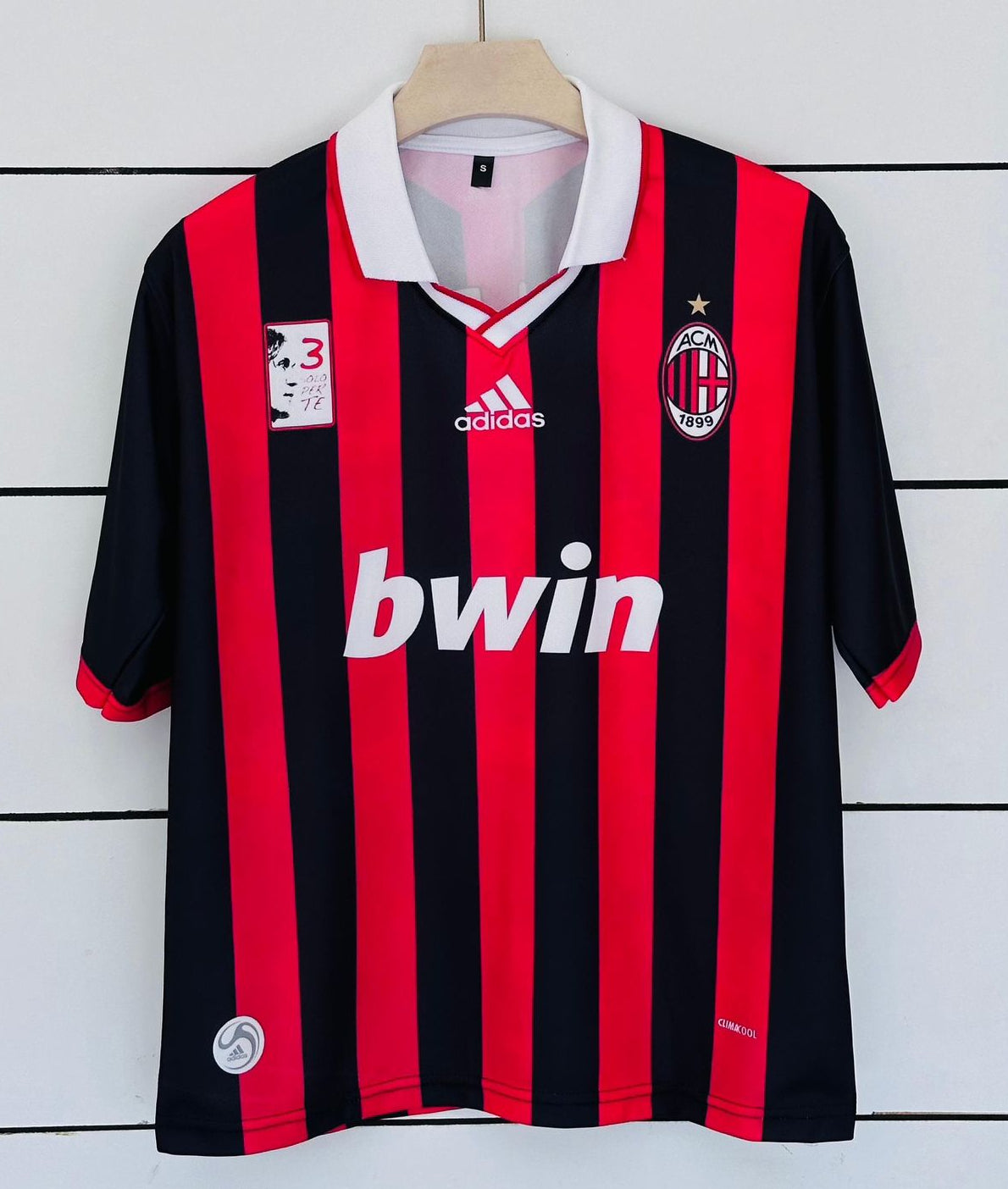 AC Milan 2009/10 Home-Maldini-Collar Five Sleeve-AM Retro Store
