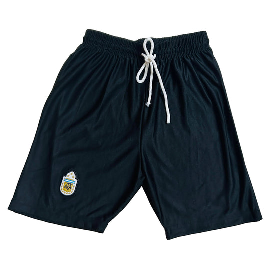 Kids/Boys Argentina Shorts Black-Embroidery-AM Retro Store PSL103