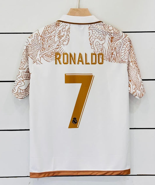 Real Madrid Special Edition Jersey- Ronaldo 7-Collar Five Sleeve-AM Retro Store