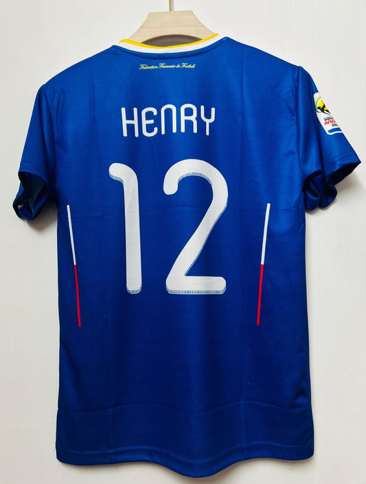 France 2009/10 Home Jersey- HENRY 12-AM Retro Store