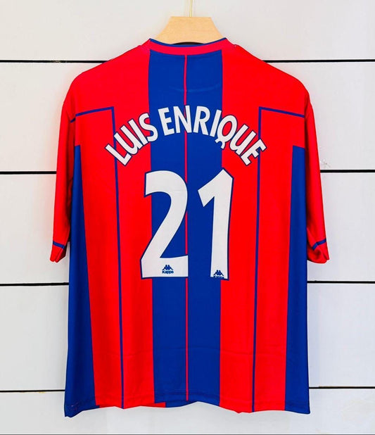 Barcelona 1997/98 Home -Retro-LUIS ENRIQUE-Five Sleeve-AM Retro Store