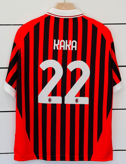 AC Milan Retro Kit-KAKA 22-Collar Five Sleeve-AM Retro Store