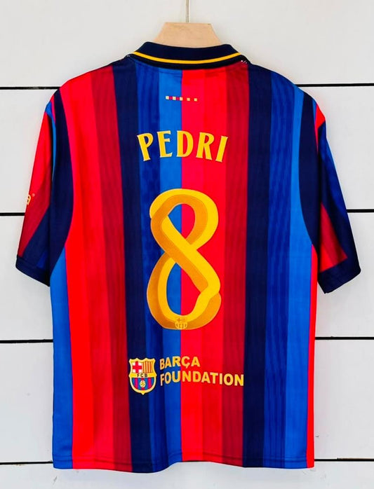 Barcelona 2026/27 Home -PEDRI 8-Collar Five Sleeve-AM Retro Store