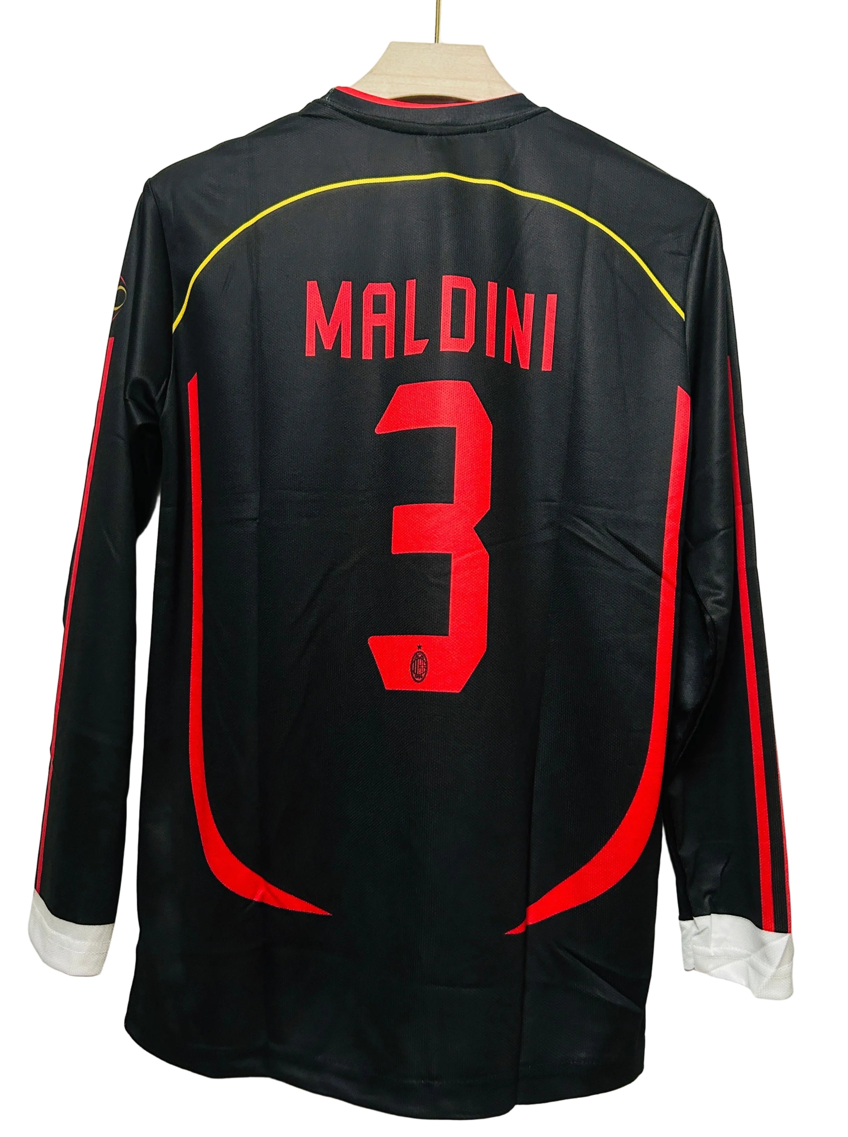 AC Milan 2006/07 Third Jersey-Maldini 3-Embroidery-Full Sleeve-AM Retr