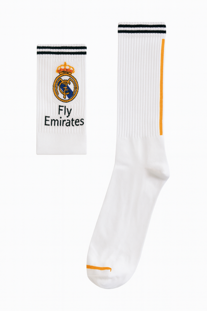 Real Madrid Socks – White | Full Length (46 cm)-Stocking