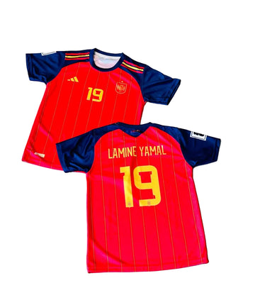 Kids & Boys 2026 World Cup Jersey-Spain Home-LAMINE YAMAL-AM Retro Store
