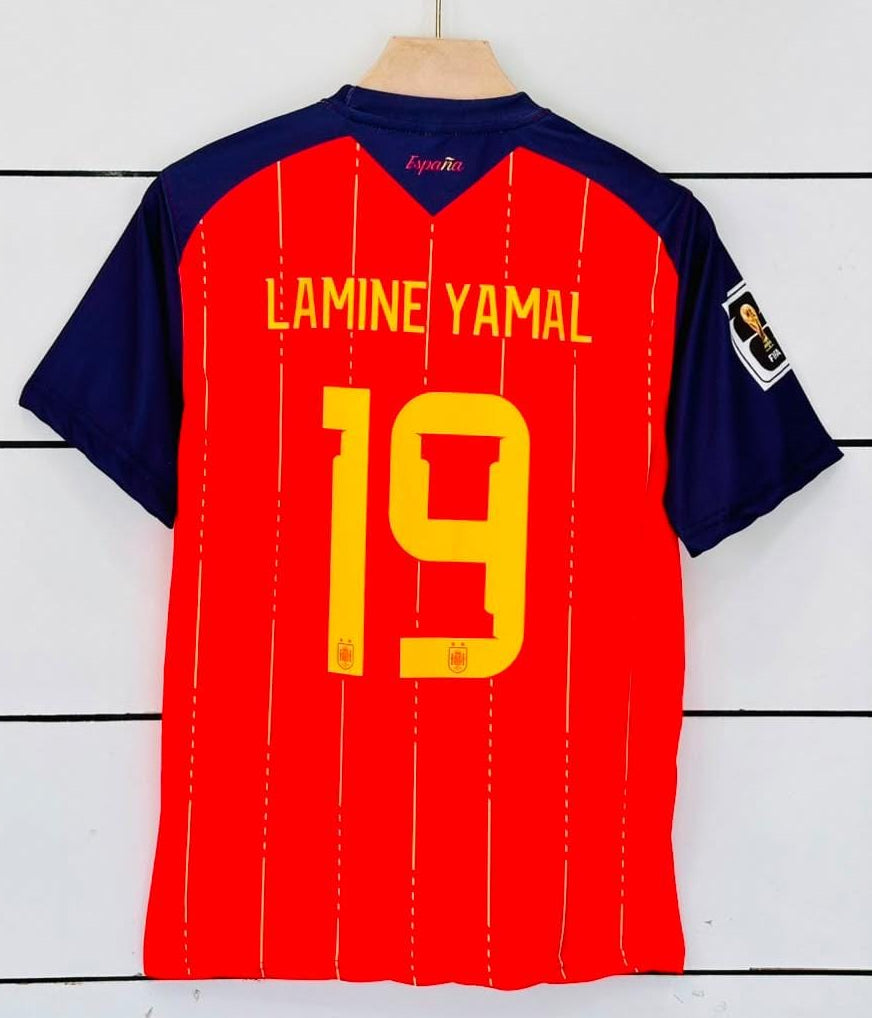 Spain FIFA 2026 World Champions New Kit-LAMINE YAMAL 19-AM Retro Store