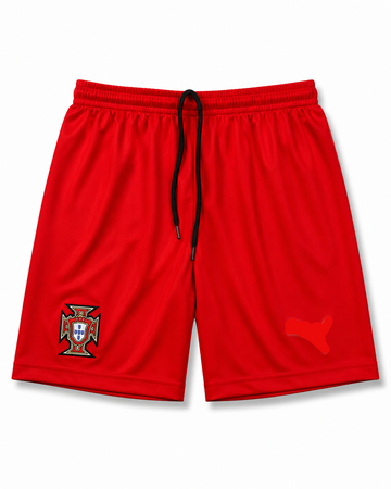 Dotknit Embroidery Shorts-Portugal -AM Retro Store