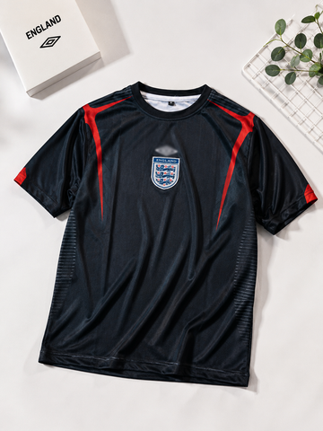 England Retro Jersey-Beckham -Embroidery-Half Sleeve-AM Retro Store