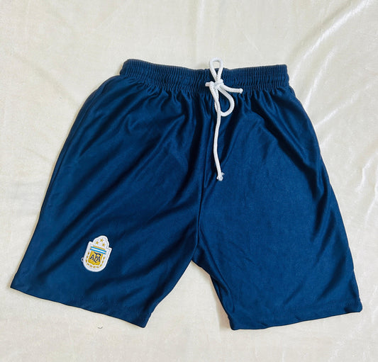 Kids/Boys Argentina Shorts Blue-Embroidery-AM Retro Store-PSL104