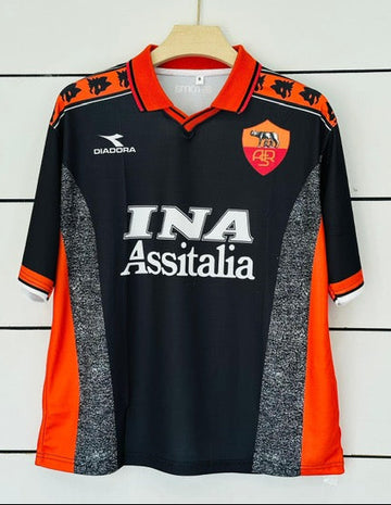 Roma 1998/99 Away-Totti-Collar Five Sleeve