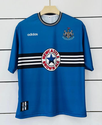 Newcastle United 1996/97 Away-SHEARER-Retro-Five Sleeve