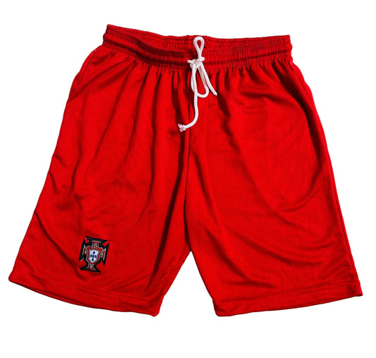 Portugal Embroidery Shorts-AM Retro Store-PSL102