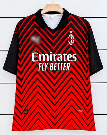 AC Milan Jersey-KAKA 22-Collar Five Sleeve-AM Retro Store