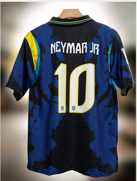 Brazil 2006 World Cup Jersey-NEYMAR-Collar Five Sleeve-AM Retro Store