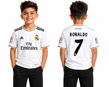 Kids/Boys Real Madrid Jersey=Ronaldo 7-AM Retro Store