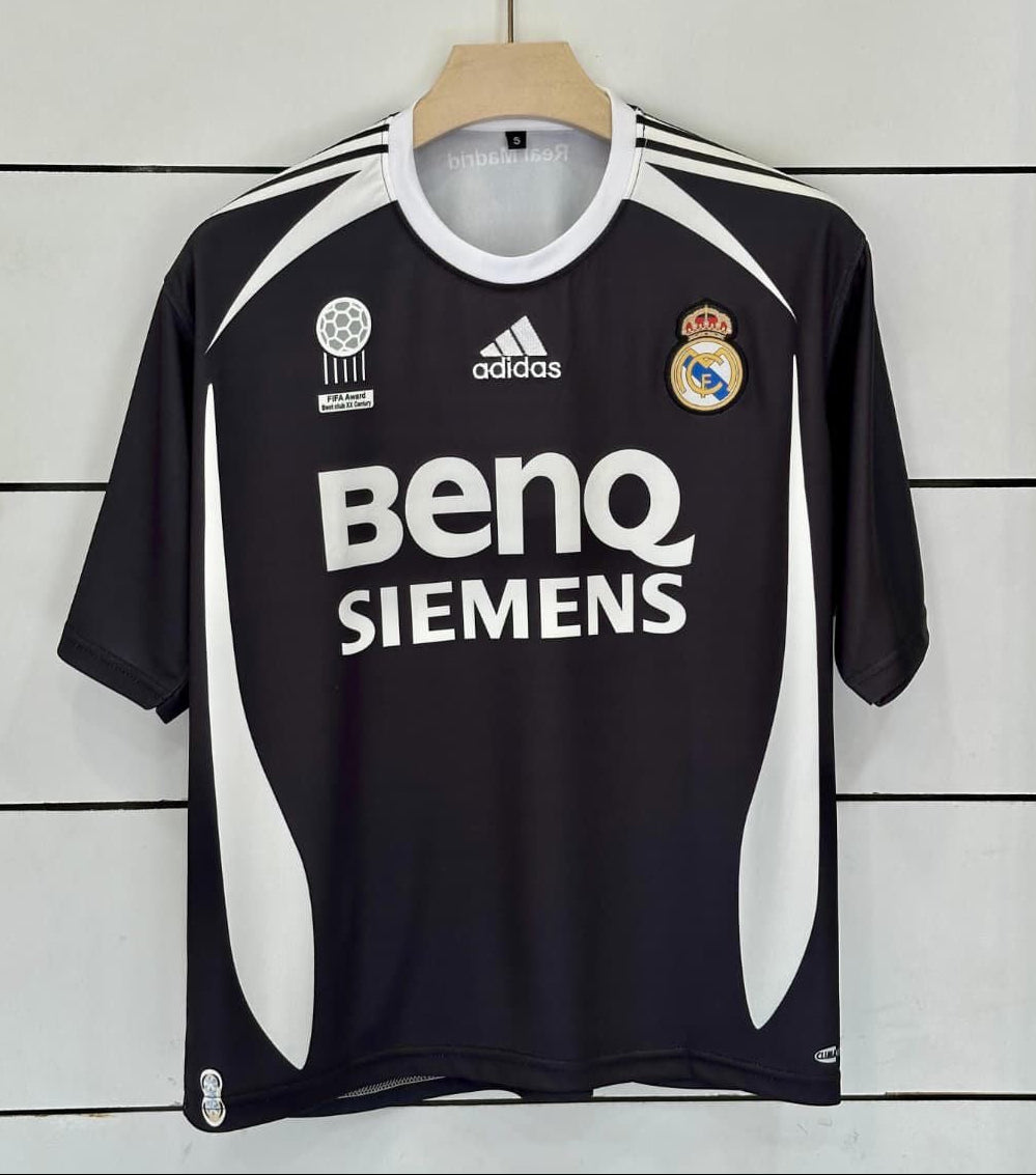 Real Madrid 2006/07 Away-Retro- SERGIO RAMOS-Embroidery Five Sleeve-AM Retro Store