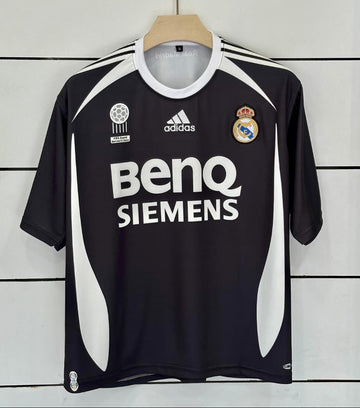 Real Madrid 2006/07 Away-Retro- SERGIO RAMOS-Embroidery Five Sleeve-AM Retro Store