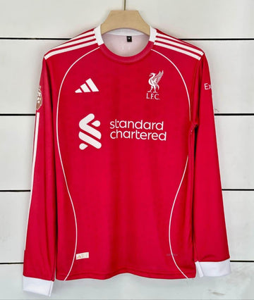 Liverpool 2025/26 Home kit- M SALAH-Full Sleeve