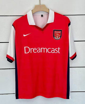 Arsenal 1999 Home-BERGKAMP-Collar Five Sleeve-AM Retro Store