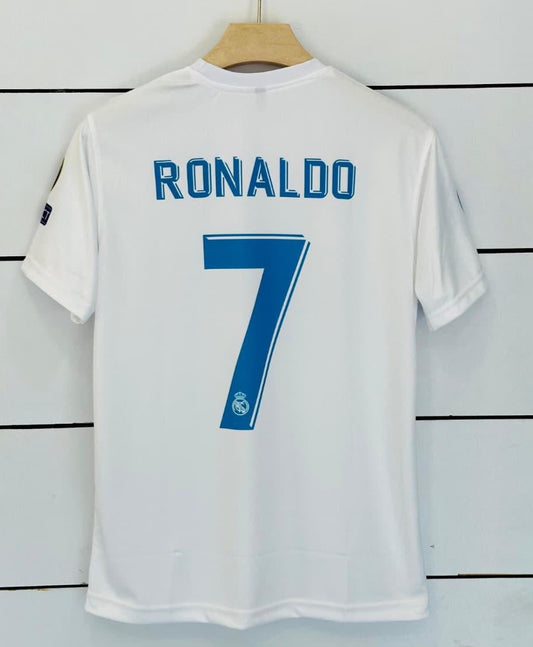 Real Madrid 2017/18 Home-Ronaldo-Retro Jersey