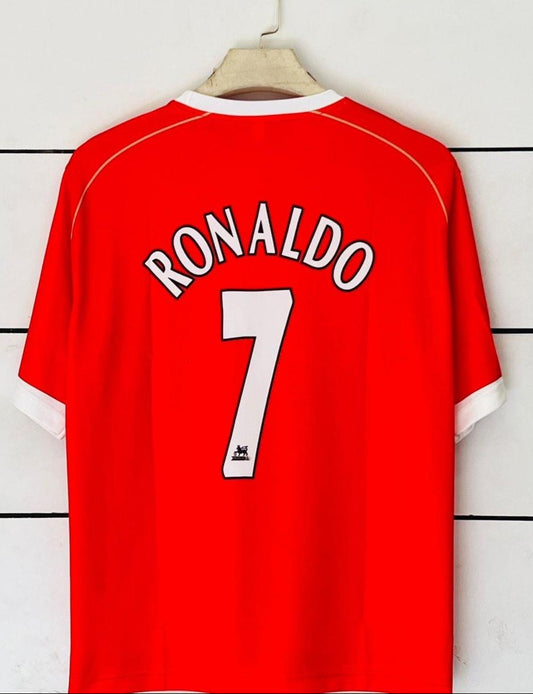 Manchester United 2006/07 Home kit-Ronaldo-Embroidery -Five Sleeve
