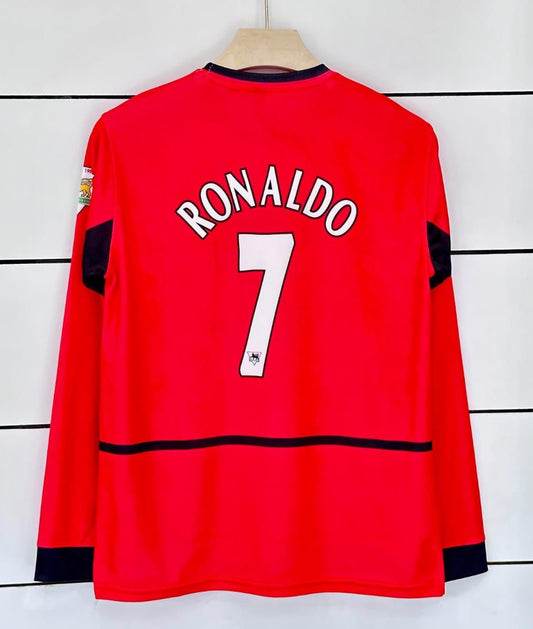 Manchester United 2002/04 Home-Ronaldo Retro -Full Sleeve -AM RETRO STORE