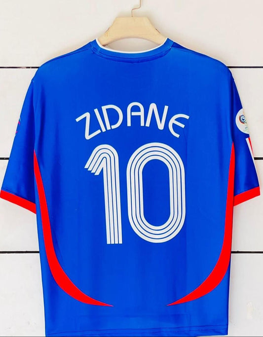 France 2006/07 Home-Zidane Retro-Five Sleeve