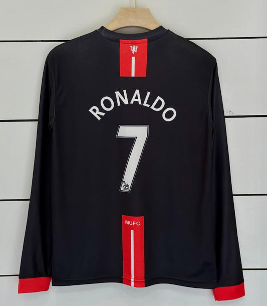 Manchester United 2007/08 Away-Ronaldo-Full sleeve