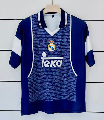 Real Madrid Navy "Concept Kit" Jersey-1996/98-R CARLOS 3-FIVE SLEEVE-AM RETRO STORE