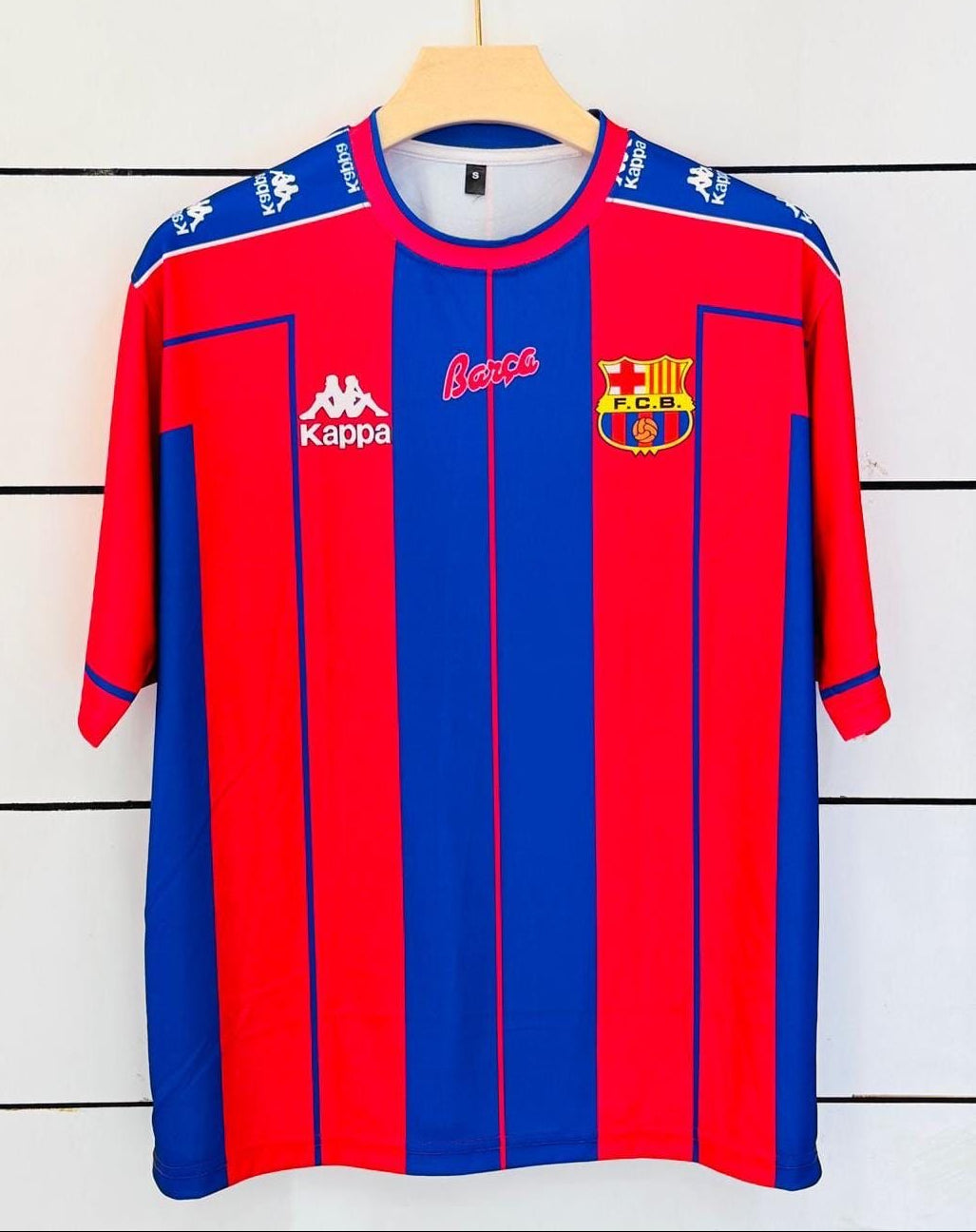 Barcelona 1997/98 Home -Retro-LUIS ENRIQUE-Five Sleeve-AM Retro Store