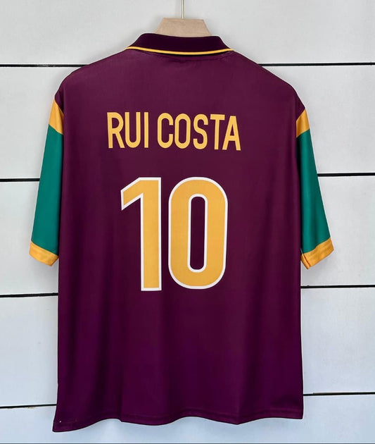 Portugal 1998-2000-Home-RUI COSTA-Collar Five Sleeve-AM  Retro Store