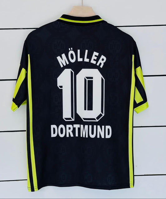 Borussia Dortmund 1996/97 Away Kit-Collar Five Sleeve-AM Retro Store